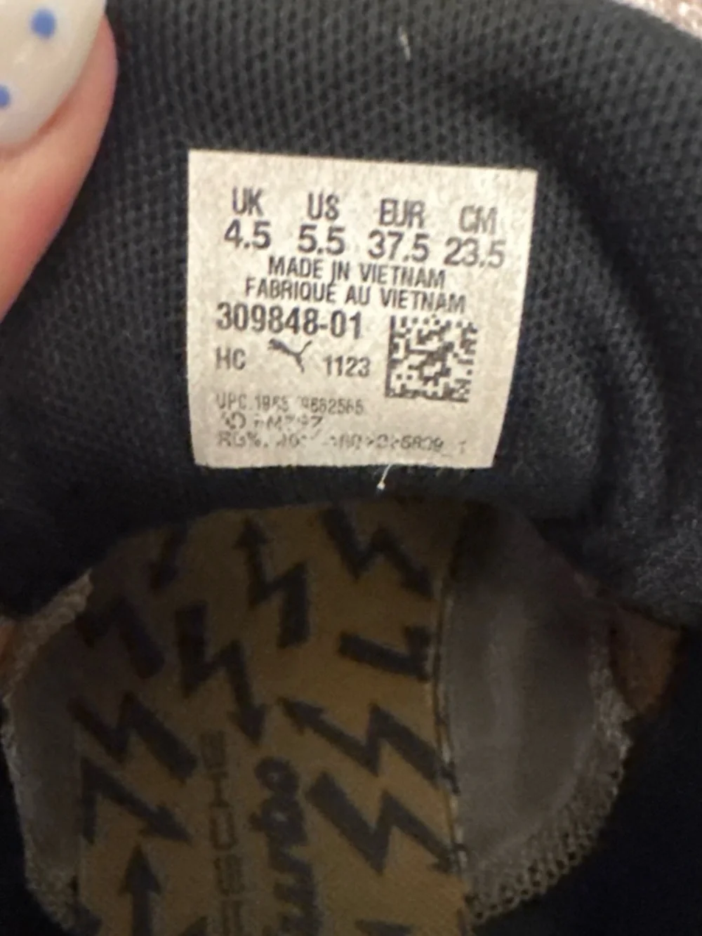 Puma Kids Yellow and Black Athletic Sneakers